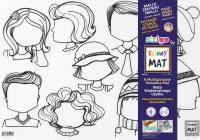 Opakowanie Transparentna mata Strigo Funny Mat Twarze 48x33.5 cm