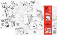 Opakowanie Transparentna mata Strigo Funny Mat Unicorn i Syreny 2szt. 33,5x48cm
