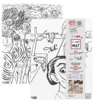 Opakowanie Transparentna mata Strigo Funny Mat Vincent Van Gogh i Salvador Dali 2 szt. 30x40cm