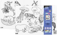 Opakowanie Transparentna mata Strigo Funny Mat zwierzęta domowe i dzikie zestaw 2 szt 33,5x48cm