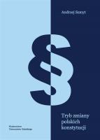 Okładka książki Tryb zmiany polskich konstytucji