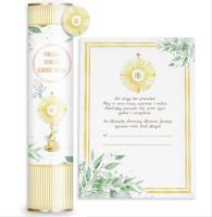 Opakowanie Tuba Pamiątka Komunijna Gołąb z Hostią