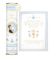Opakowanie Tuba Pamiątka Komunijna niebieska
