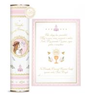 Opakowanie Tuba Pamiątka Komunijna różowa