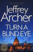 Turn a Blind Eye. Autor: Jeffrey Archer. SmakLiter.pl Okładka książki Turn a Blind Eye