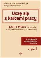 Uczę się z kartami pracy część 1. Autor: Agnieszka Borowska-Kociemba, Małgorzata Krukowska. SmakLiter.pl Okładka książki Uczę się z kartami pracy część 1