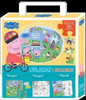 Okładka książki Układaj i koloruj. Świnka Peppa