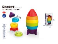 Opakowanie Układanka dla maluszka tęczowa rakieta 6el