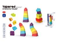 Opakowanie Układanka dla maluszka tęczowa wieża 21cm 6el