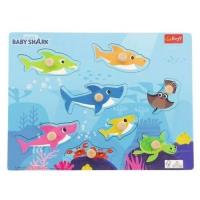 Opakowanie Układanka drewniana Baby Shark 8 elementów