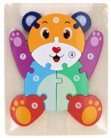 Opakowanie Układanka drewniana Miś 10 elementów