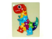 Opakowanie Układanka drewniana puzzle dinozaur edukacyjna