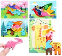 Opakowanie Układanka drewniana Zwierzęta