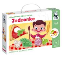 Układanka kreatywna Jedzonko Kapitan Nauka. Autor: Nowakowska Katarzyna. SmakLiter.pl Okładka książki Układanka kreatywna Jedzonko Kapitan Nauka