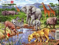 Opakowanie Układanka Zwierzęta egzotyczne 11 elementów