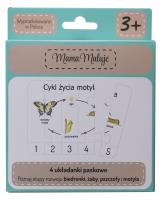 Układanki paskowe Cykle życia zwierząt. Wydawca: Mama Maluje. SmakLiter.pl Opakowanie Układanki paskowe Cykle życia zwierząt