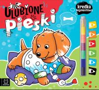 Ulubione pieski. Kredka segmentowa. Autor: Podgórska Anna. SmakLiter.pl Okładka książki Ulubione pieski. Kredka segmentowa
