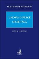 Okładka książki Umowa o pracę sportową
