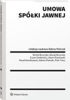 Umowa spółki jawnej. Autor: Kwiatkowski Paweł, Michał Boryczka, Maciej Boryczko, Pietrzak Aldona, Adam Kraszewski, Straczyński Piotr, Erazm Dutkiewicz. SmakLiter.pl Okładka książki Umowa spółki jawnej