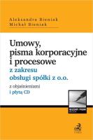 Okładka książki Umowy, pisma korporacyjne i procesowe...+ CD