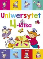 Uniwersytet 4-latka. Autor: Lekan Elżbieta, Joanna Myjak (ilustr.). SmakLiter.pl Okładka książki Uniwersytet 4-latka
