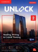 Unlock Level 2 Reading, Writing and Critical Thinking Student's Book with Digital Pack. Autor: O'Neill Richard, Lewis Michele, Sowton Chris. SmakLiter.pl Okładka książki Unlock Level 2 Reading, Writing and Critical Thinking Student's Book with Digital Pack