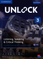 Unlock Level 3 Listening, Speaking and Critical Thinking Student's Book with Digital Pack. Autor: Ostrowska Sabina, Jordan Nancy, Sowton Chris. SmakLiter.pl Okładka książki Unlock Level 3 Listening, Speaking and Critical Thinking Student's Book with Digital Pack