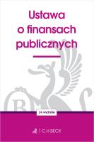 Ustawa o finansach publicznych wyd. 24. Autor: Opracowanie zbiorowe. SmakLiter.pl Okładka książki Ustawa o finansach publicznych wyd. 24