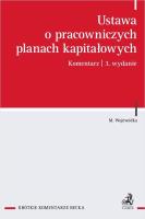 Okładka książki Ustawa o pracowniczych planach kapitałowych w.3