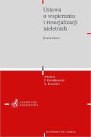 Ustawa o wspieraniu i resocjalizacji nieletnich. Autor: Drembkowski Paweł, Kowalski Grzegorz. SmakLiter.pl Okładka książki Ustawa o wspieraniu i resocjalizacji nieletnich