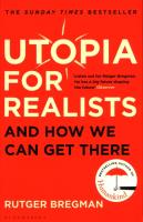 Utopia for Realists And How We. Autor: Rutger Bregman. SmakLiter.pl Okładka książki Utopia for Realists And How We