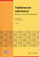 Okładka książki Vademecum sekretarza jednostki samorządu teryt. ..