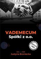 Vademecum spółki z o.o.. Autor: Broniecka Justyna. SmakLiter.pl Okładka książki Vademecum spółki z o.o.