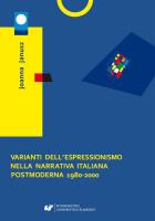 Varianti dell'espressionismo nella narrativa.... Autor: Joanna Janusz. SmakLiter.pl Okładka książki Varianti dell'espressionismo nella narrativa...