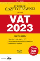 VAT 2023. Autor:   Praca zbiorowa. SmakLiter.pl Okładka książki VAT 2023