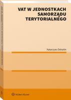 VAT w jednostkach samorządu terytorialnego. Autor: Dokukin Katarzyna. SmakLiter.pl Okładka książki VAT w jednostkach samorządu terytorialnego