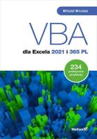 VBA dla Excela 2021 i 365 PL. Autor: Wrotek Witold. SmakLiter.pl Okładka książki VBA dla Excela 2021 i 365 PL