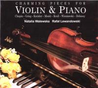 Violin & Piano CD. Autor: Natalia Stolarska-Walewska, Rafał Lewandowski. SmakLiter.pl Okładka książki Violin & Piano CD