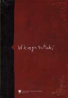 W kręgu sztuki. Autor: red. Aleksandra Giełdoń-Paszek. SmakLiter.pl Okładka książki W kręgu sztuki