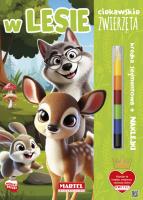 W lesie. Ciekawskie zwierzęta. Autor: Katarzyna Salamon. SmakLiter.pl Okładka książki W lesie. Ciekawskie zwierzęta