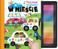 W mieście. Paluszkowe malowanki. Autor: Bator Agnieszka. SmakLiter.pl Okładka książki W mieście. Paluszkowe malowanki