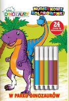 W parku dinozaurów. Lubię Dinozaury. Numerkowe kolorowanki. Autor: Opracowanie zbiorowe. SmakLiter.pl Okładka książki W parku dinozaurów. Lubię Dinozaury. Numerkowe kolorowanki