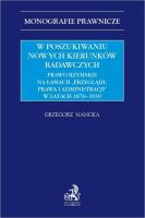 Okładka książki W poszukiwaniu nowych kierunków badawczych