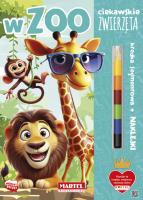 W zoo. Ciekawskie zwierzęta. Autor: Katarzyna Salamon. SmakLiter.pl Okładka książki W zoo. Ciekawskie zwierzęta