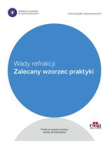 Wady refrakcji. Zalecany wzorzec praktyki. Wydawca: Edra Urban & Partner. SmakLiter.pl Opakowanie Wady refrakcji. Zalecany wzorzec praktyki