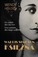 Wallis Simpson. Księżna. Autor: Wendy Holden. SmakLiter.pl Okładka książki Wallis Simpson. Księżna