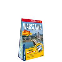 Warszawa kieszonkowy laminowany plan miasta 1:26 000. Autor: Opracowanie zbiorowe. SmakLiter.pl Okładka książki Warszawa kieszonkowy laminowany plan miasta 1:26 000
