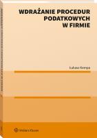Wdrażanie procedur podatkowych w firmie. Autor: Łukasz Kempa. SmakLiter.pl Okładka książki Wdrażanie procedur podatkowych w firmie