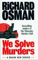 We Solve Murders. Autor: Osman, Richard. SmakLiter.pl Okładka książki We Solve Murders