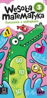 Okładka książki Wesoła matematyka. Ćwiczenia z naklejkami. Klasa 3